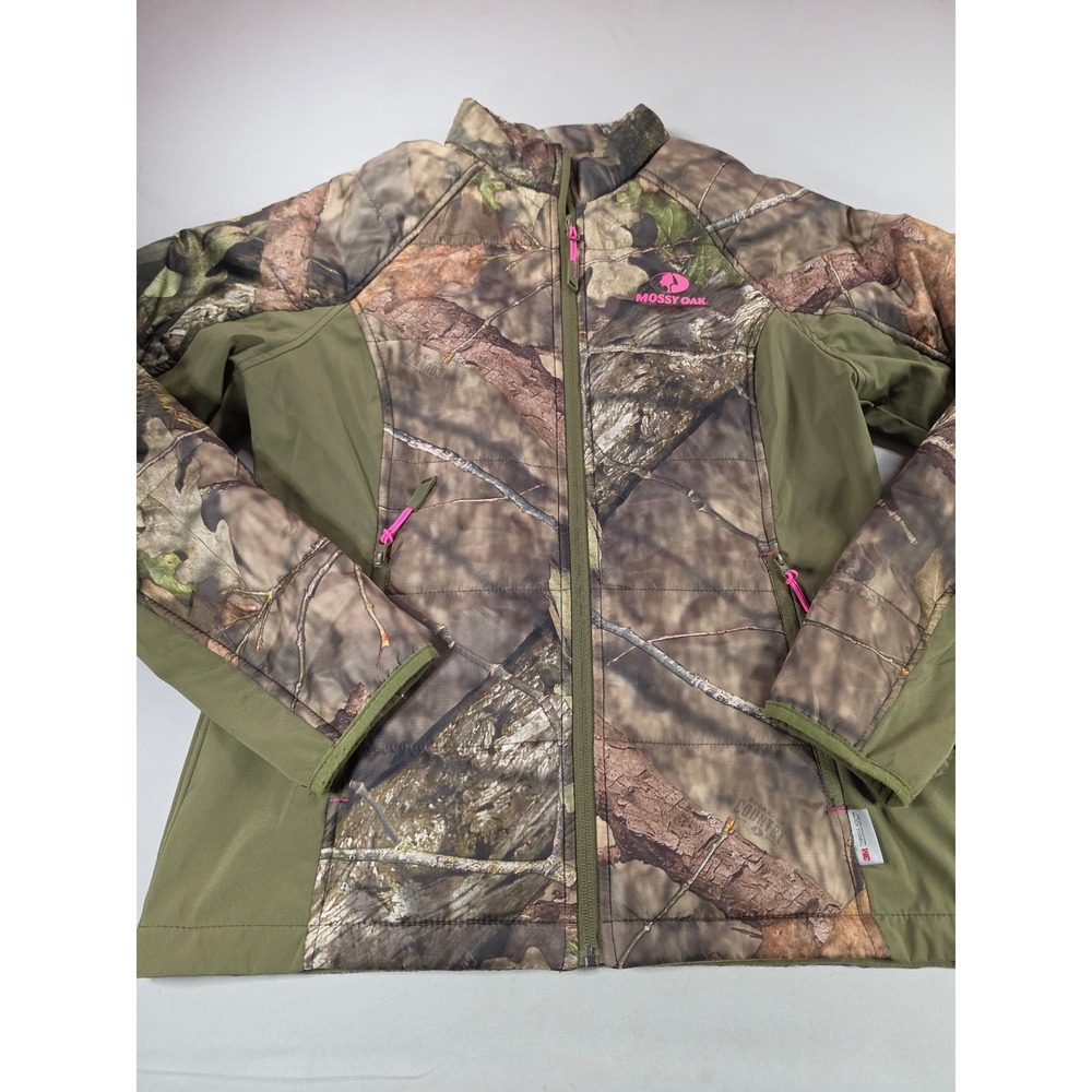 Mossy Oak Womens Camo Jacket Break-Up Country Pink Logo Thinsulate Medium 1705